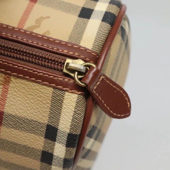 BURBERRY Nova Check Hand Bag PVC Beige Auth - Picture 10 of 16